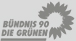 Logo Bündnis 90 / die Grünen in grau